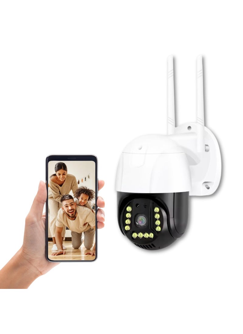 OneXsale 3Mp HD 4G SIM Based Pan Tilt Ptz CCTV Camera Outdoor Indoor Security Camera Water Proof 2 Way Talk Motion Detect Supports SD Card Up to 128GB Color Night Vision Security Camera