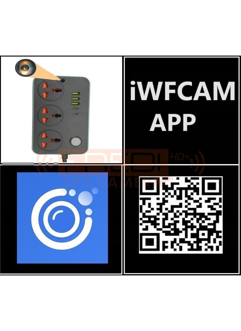 FREDI HD PLUS Extension Board WiFi Remote View Home Security Indoor Camera Work Inbuilt 32GB Camera iWFCam APP