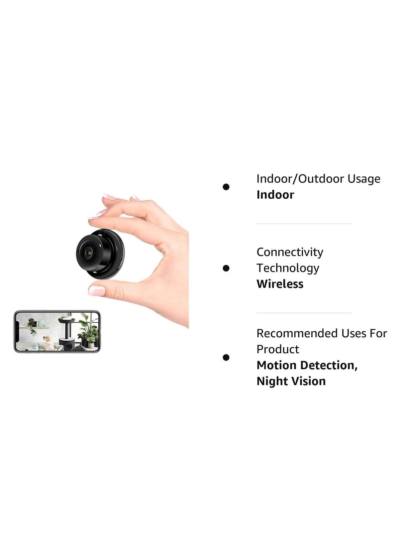 Paroxysm Mini WiFi Full HD Spy IP Camera sg411 Hidden Wireless CCTV Security with Microphone Cloud Based Storage Night Vision Motion Detection Two Way Communication Supports SD Card Security Camera