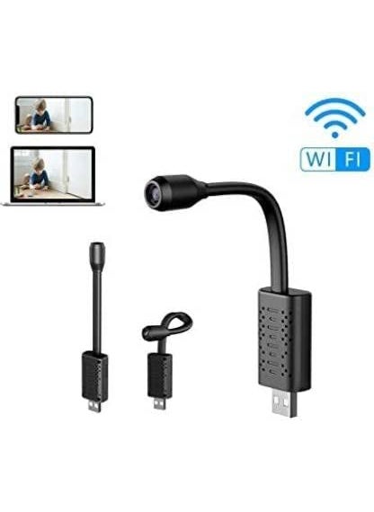 Favone 1080p HD WiFi Mini Spy Hidden Camera Live View on Mobile App Portable Supported 128GB Micro SD Card