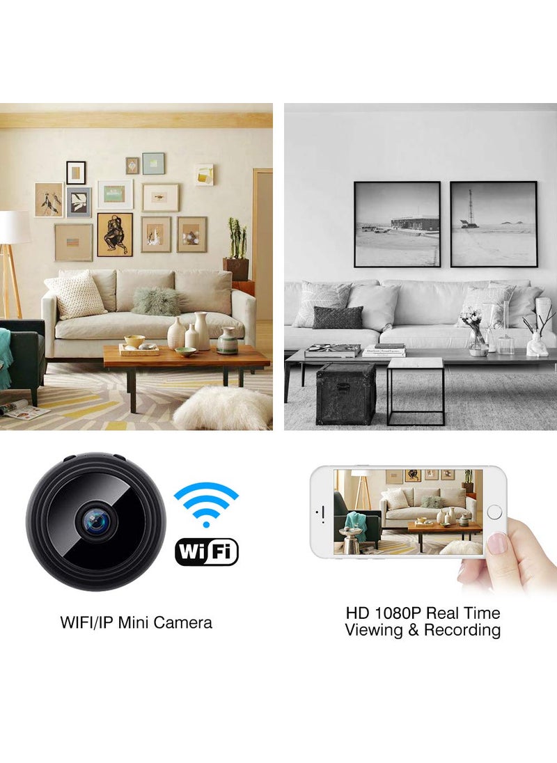 Refurbished TECHNOVIEW Mini WiFi Camera HD 1080P Wireless Hidden Camera Video Camera Small Nanny Cam with Night Vision and Motion Activated Indoor Use Security Cameras Surveillance Cam for Car Home Office