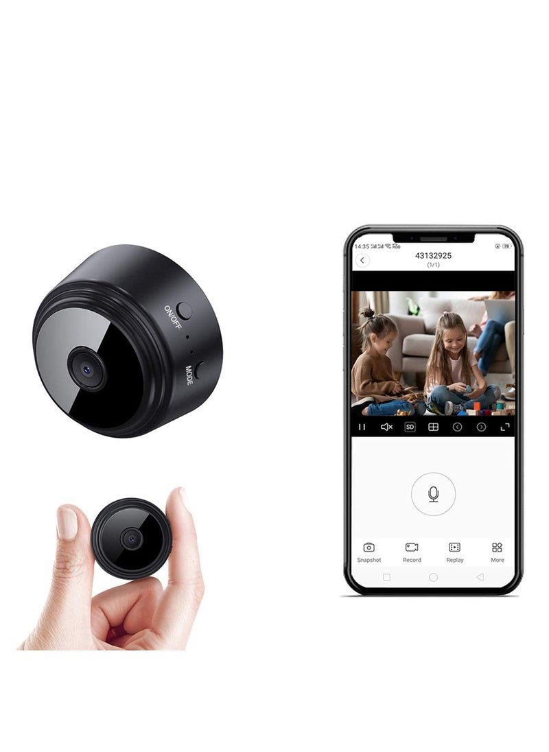 Refurbished TECHNOVIEW Mini WiFi Camera HD 1080P Wireless Hidden Camera Video Camera Small Nanny Cam with Night Vision and Motion Activated Indoor Use Security Cameras Surveillance Cam for Car Home Office
