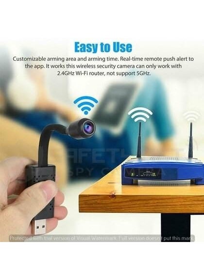 Safety NET Wireless 1080P Camera WiFi Motion Detection Live View for Home Office IndoorOutdoor PowerOnly