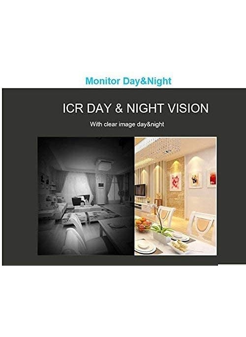 SNARIYOVSN WiFi 1080P CCTV Smart Net IP 360 Degree Camera Calling Alarm Night Vision No WiFi Operation Function White Camera26
