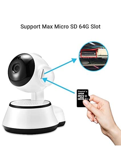 SNARIYOVSN WiFi 1080P CCTV Smart Net IP 360 Degree Camera Calling Alarm Night Vision No WiFi Operation Function White Camera26
