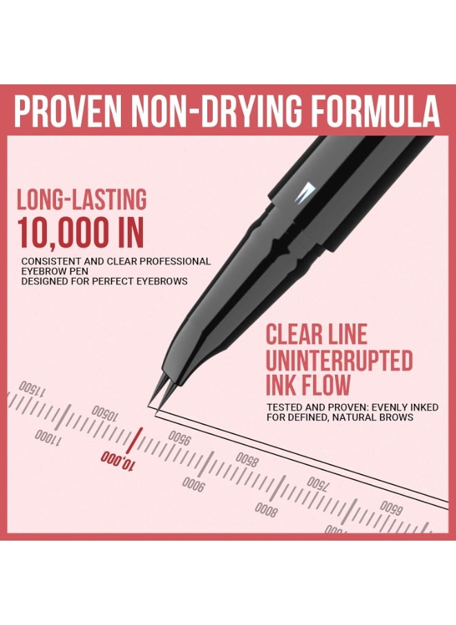 iMethod Curved Eyebrow Pen - Eyebrow Pencil, Brow Pencil 2-in-1 Dual-Ended Microblading Eyebrow Pen with Micro-Fork-Tip and Precise Brush-Tip Create Natural Hair-Like Brows, Last All-Day, Blonde