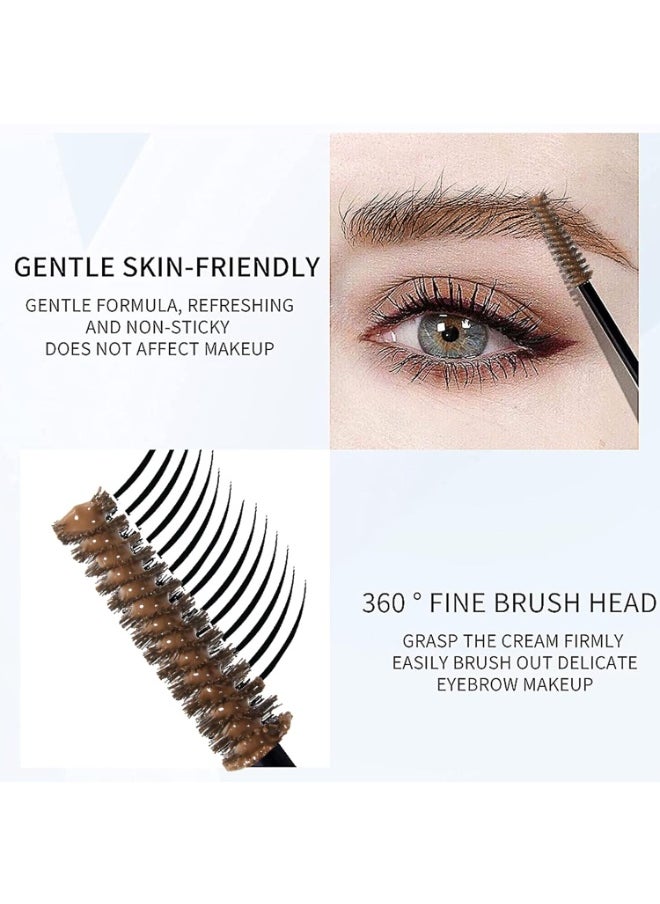 DAGEDA Clear Eyebrow Setting Gel, Brow Fix Gel, Waterproof And Sweat-Proof Eyebrow Repair Liquid Brows Styling Beauty Salon Home Use Makeup, 1.81oz (Clear and Light Brown)