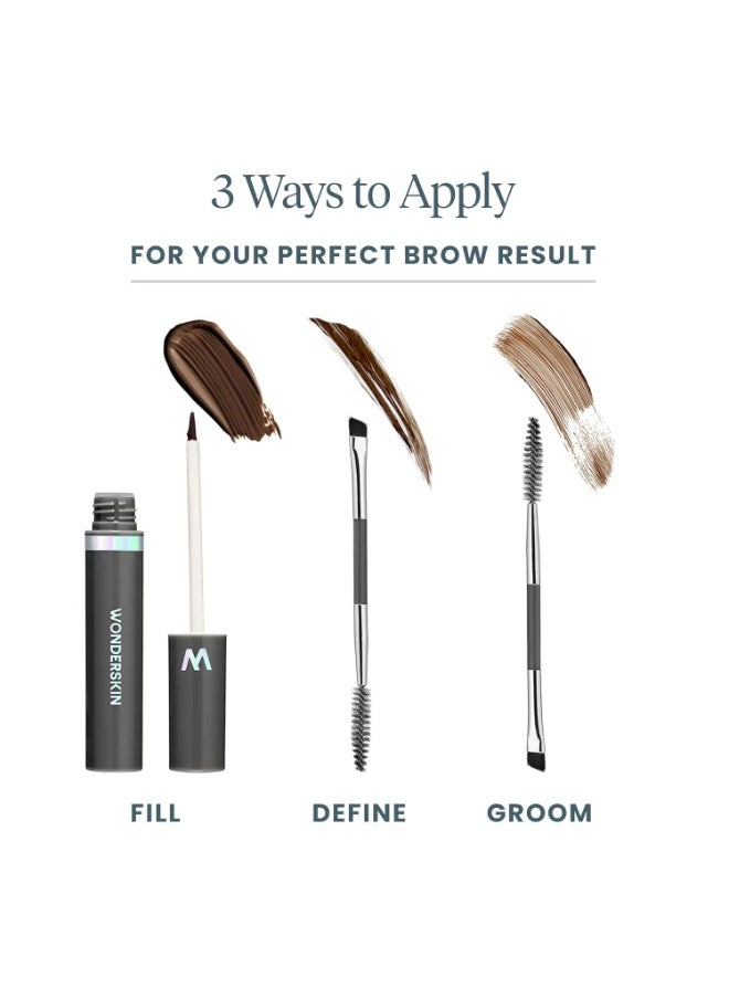 Wonderskin Dream Brow Eye Brow Gel, Long Lasting Eyebrow Gel, Waterproof, Transfer Proof Tinted Filler Eyebrow Mascara (Blonde)