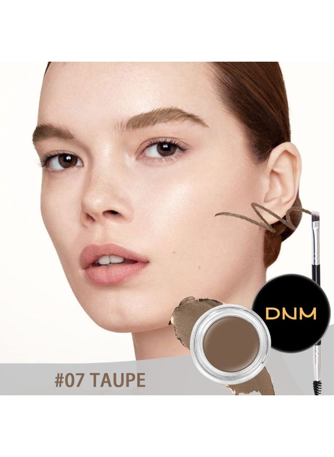 evpct 2Pc Eyebrows Gel Brow Pomade Set with Dual-ended Brush Long lasting Waterproof pintura lapiz maquillaje pomada para delineador gel de cejas perfectas kit Eyebrow Powder Pencil Paste,TAUPE