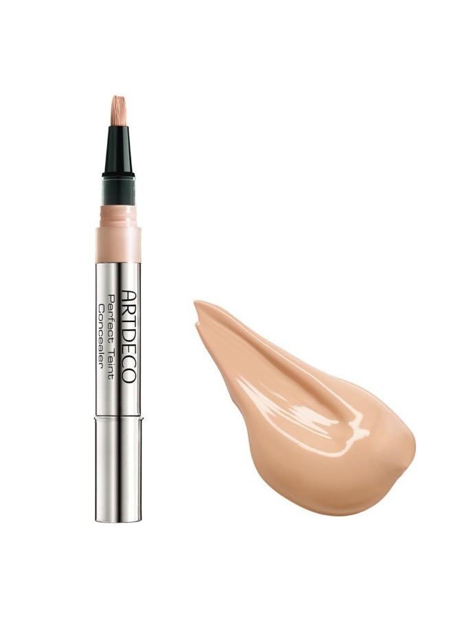 ARTDECO Perfect Teint Concealer - Light Ivory N°06 - Light-Reflecting Concealer with Brush Applicator - No Signs of Tiredness - Medium Coverage - Water-Resistant - Long Lasting - Makeup - 0.07 Fl Oz
