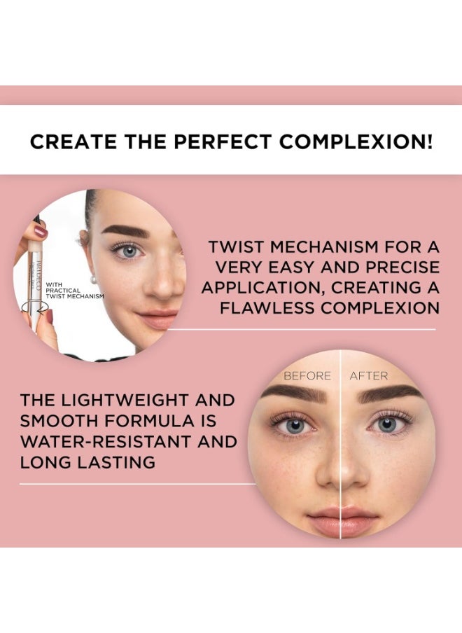 ARTDECO Perfect Teint Concealer - Light Ivory N°06 - Light-Reflecting Concealer with Brush Applicator - No Signs of Tiredness - Medium Coverage - Water-Resistant - Long Lasting - Makeup - 0.07 Fl Oz