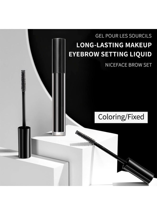 DAGEDA Black Eyebrow Setting Gel, 2 Pack Brow Fix Gel, Waterproof And Sweat-Proof Eyebrow Repair Liquid Brows Styling Beauty Salon Home Use Makeup, 1.81oz