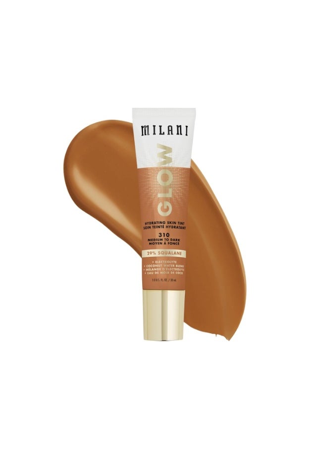 Milani Glow Hydrating Skin Tint - Medium to Dark, Dewy Finish, Light Coverage, Cruelty Free