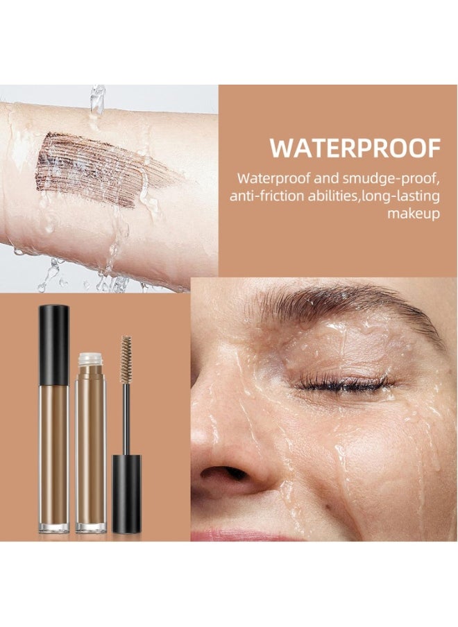 DAGEDA 2Pcs Light Brown Brow Gel, Eyebrow Setting Gel, Waterproof and Sweat-Proof, Eyebrow Repair Liquid for Brows Styling 1.81oz