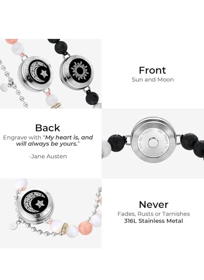 Sun&Moon Touch Bracelets with Matching Beads