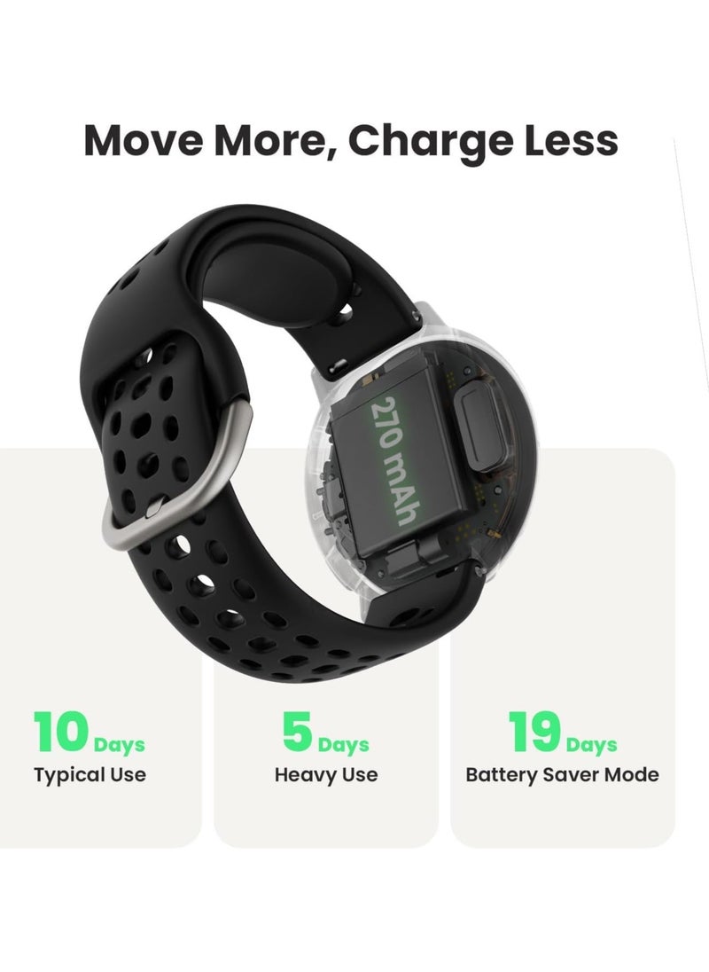 Active 2 Smart Watch 44mm, GPS Maps with Direction, Fitness Tracker, 10 Day Battery, Sleep Monitor, 160+ Sport Modes, Water Resistant, for Android & Apple iPhone, Black Silicone