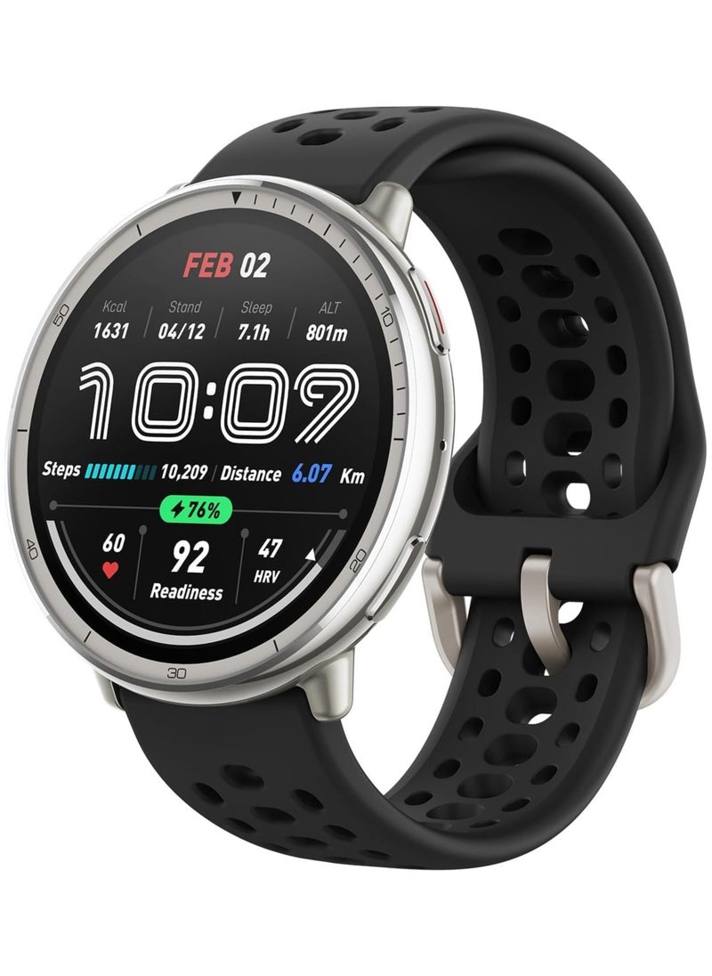 Active 2 Smart Watch 44mm, GPS Maps with Direction, Fitness Tracker, 10 Day Battery, Sleep Monitor, 160+ Sport Modes, Water Resistant, for Android & Apple iPhone, Black Silicone
