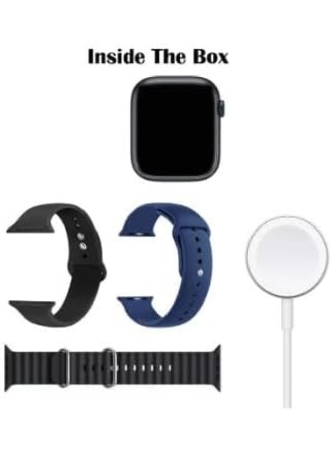Super Mini Ladies Special Smart Watch With Three Set Strap With Wireless Charging