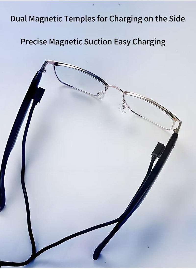 HYUNDAI Smart and Photochromic Glasses, Polarized Sunglasses with Bluetooth Speaker, Athletic, Outdoor, Sports UV Protection and Voice Control, Smart AI translation Glasses and Headphones, Translation in 144 languages, AI Chat, Music, Assistant via Bluetooth 5.4 - Metal Frame with Photochromic Lenses