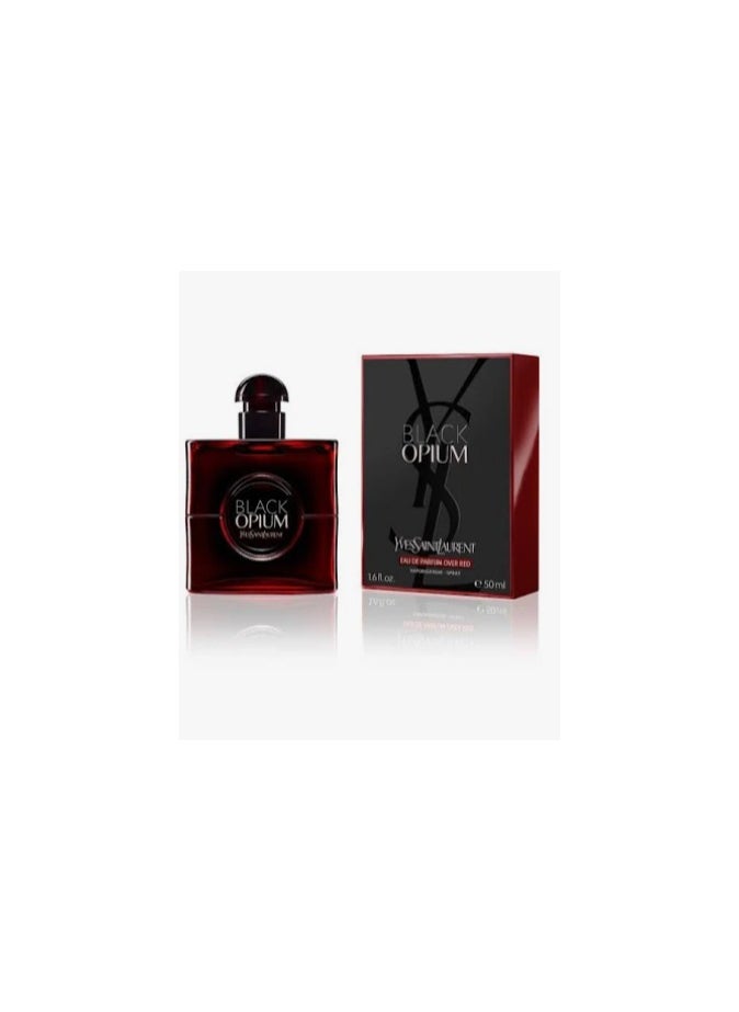 Yves Saint Laurent Black Opium Eau de Parfum Over Red