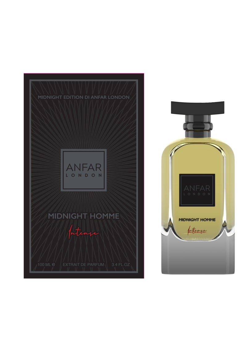 Anfar London - Midnigth Homme Intense for Men - 3.4 oz Extrait De Parfum Spray