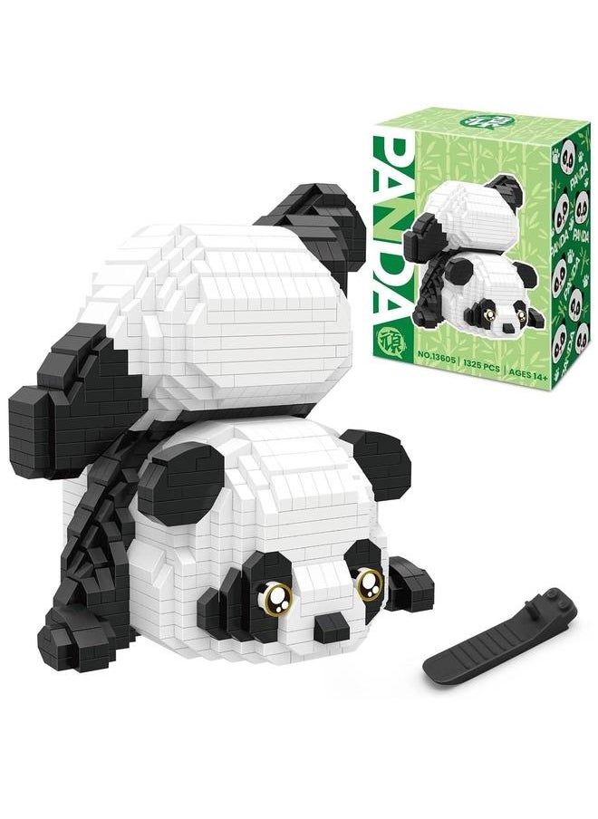 Upside Down Panda Cute Animals Building Sets, Micro Mini Bricks 1325 PCS Toys Kits for Children to Build