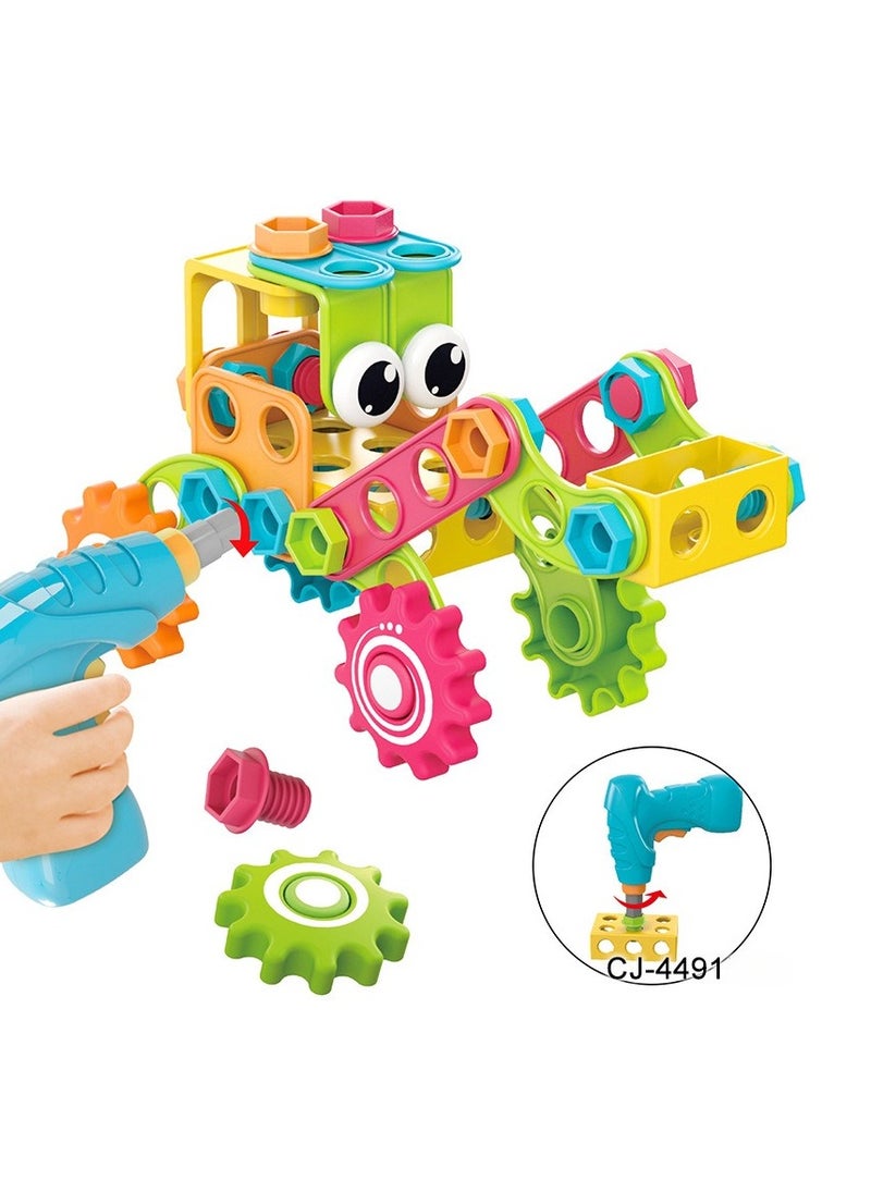 Building Learning Tool Kit Screwdriver Blocks, Nuts Assembly Educational Construction Set for Kids