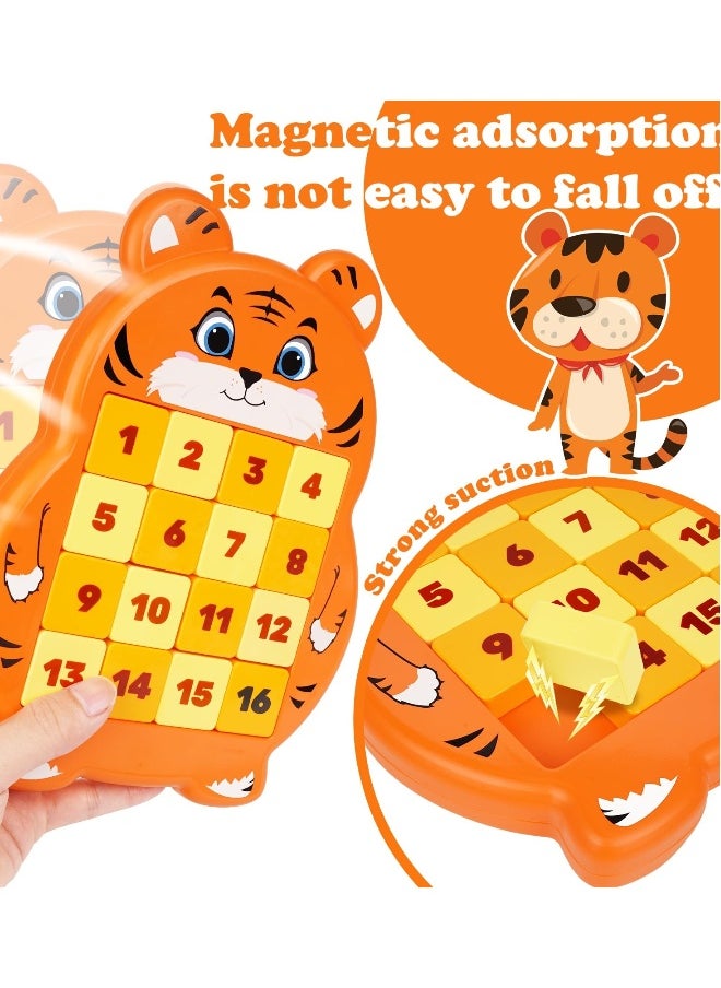 Challenging Slide Puzzle Game for Kids and Adults, Handheld Brain Teaser for Travel, Perfect for STEM Learning and Fun
