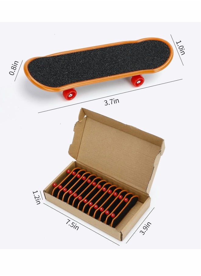 12 Pack Fingerboards Finger Skateboards Toy Mini Fingerboards Skateboards Set Finger Toy Skateboards Gifts for Skate Lovers Finger Skater Finger Party Favors Random Style (Multi Style)