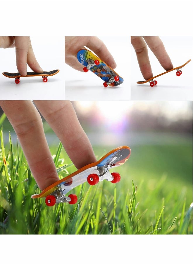 12 Pack Fingerboards Finger Skateboards Toy Mini Fingerboards Skateboards Set Finger Toy Skateboards Gifts for Skate Lovers Finger Skater Finger Party Favors Random Style (Multi Style)