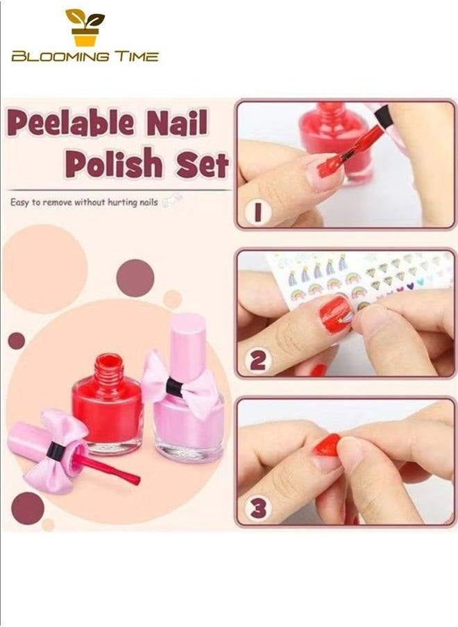 Children's Cosmetics Makeup Simulation Toy Princess Makeup Bag Set Lipstick Eye Shadow Girl Makeup Mini Game Easy To Carry