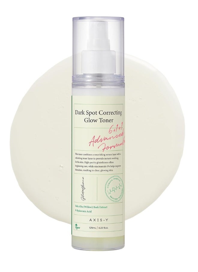 AXIS-Y Dark Spot Correcting Brightening Toner with 98% Glutathione & 5% Niacinamide, Brightening & Soothing Toner with Hyaluronic Acid, Vegan & Free Korean Skincare