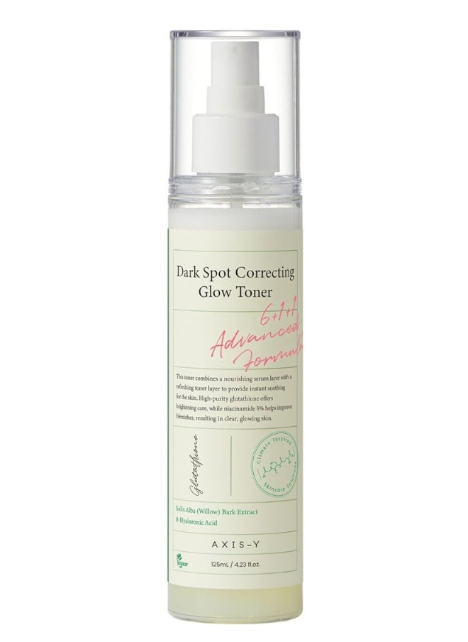 AXIS-Y Dark Spot Correcting Brightening Toner with 98% Glutathione & 5% Niacinamide, Brightening & Soothing Toner with Hyaluronic Acid, Vegan & Free Korean Skincare