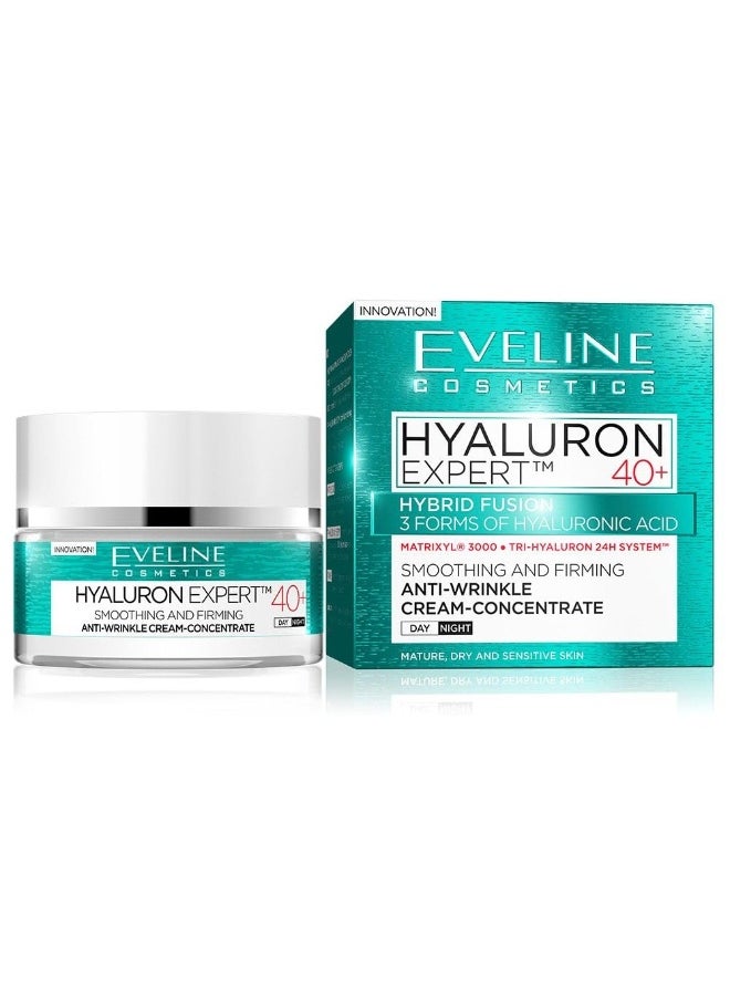 bioHyaluron Concentrated Face Day and Night Cream 40+ for All Skin Types, Also Sensitive 50 ml