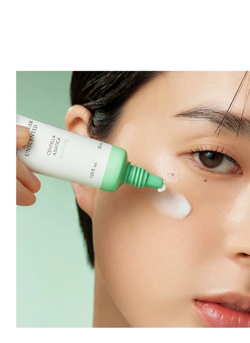 PURITO Centella Unscented Eye Cream, Korean Centella, for Sensitive Skin, Soothing, Facial Eye Cream for face, Dark Circles, Wrinkles, Puffiness, K-Beauty, Vegan & Cruelty-Free, 30ml 1fl.oz