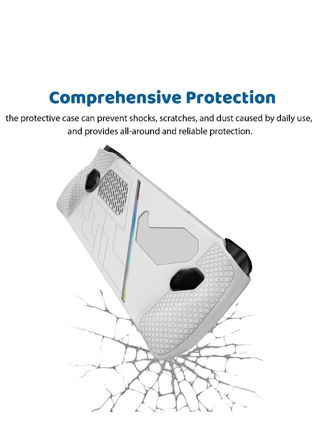 Silicone Protective Case for ROG Ally with Kickstand, Shock-Absorbing and Anti-Scratch Cover, Non-Slip Design for Gaming Handheld