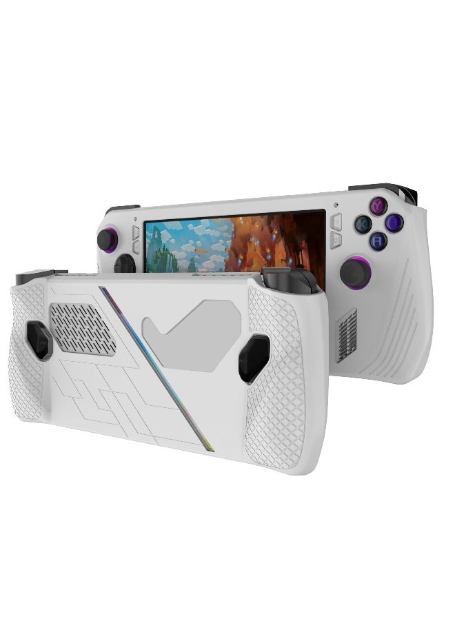 Silicone Protective Case for ROG Ally with Kickstand, Shock-Absorbing and Anti-Scratch Cover, Non-Slip Design for Gaming Handheld