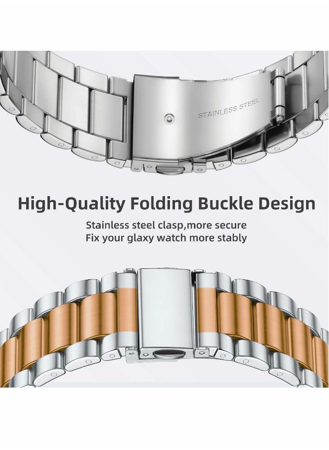 Gapless Stainless Steel Mesh Watch Bands for Samsung Galaxy Watch 5/4 and Classic 4/5 - 40mm, 44mm, 42mm, 46mm - Replacement Metal Strap