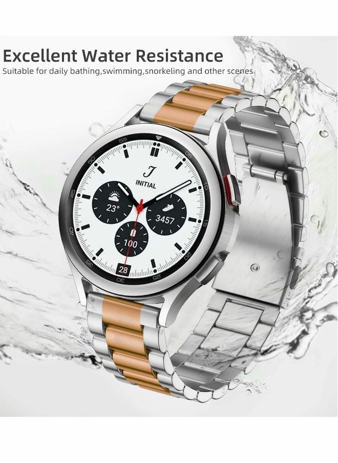 Gapless Stainless Steel Mesh Watch Bands for Samsung Galaxy Watch 5/4 and Classic 4/5 - 40mm, 44mm, 42mm, 46mm - Replacement Metal Strap