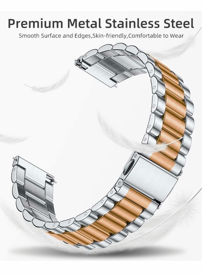 Gapless Stainless Steel Mesh Watch Bands for Samsung Galaxy Watch 5/4 and Classic 4/5 - 40mm, 44mm, 42mm, 46mm - Replacement Metal Strap