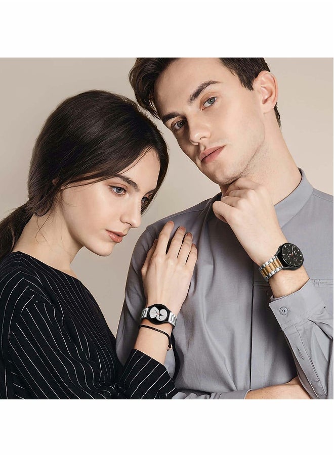 Gapless Stainless Steel Mesh Watch Bands for Samsung Galaxy Watch 5/4 and Classic 4/5 - 40mm, 44mm, 42mm, 46mm - Replacement Metal Strap