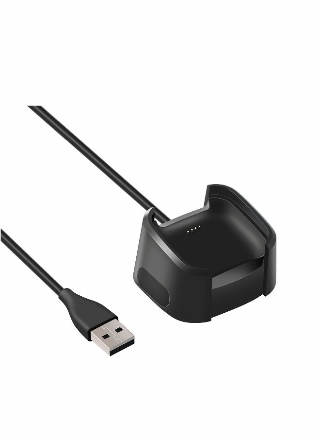 Replacement Charger Compatible with Fitbit Versa 2 Charger, Charger Dock Cradle Replacement USB Charging Cable Cord Charger Stand Adapter for Fitbit Versa 2 Charging Station