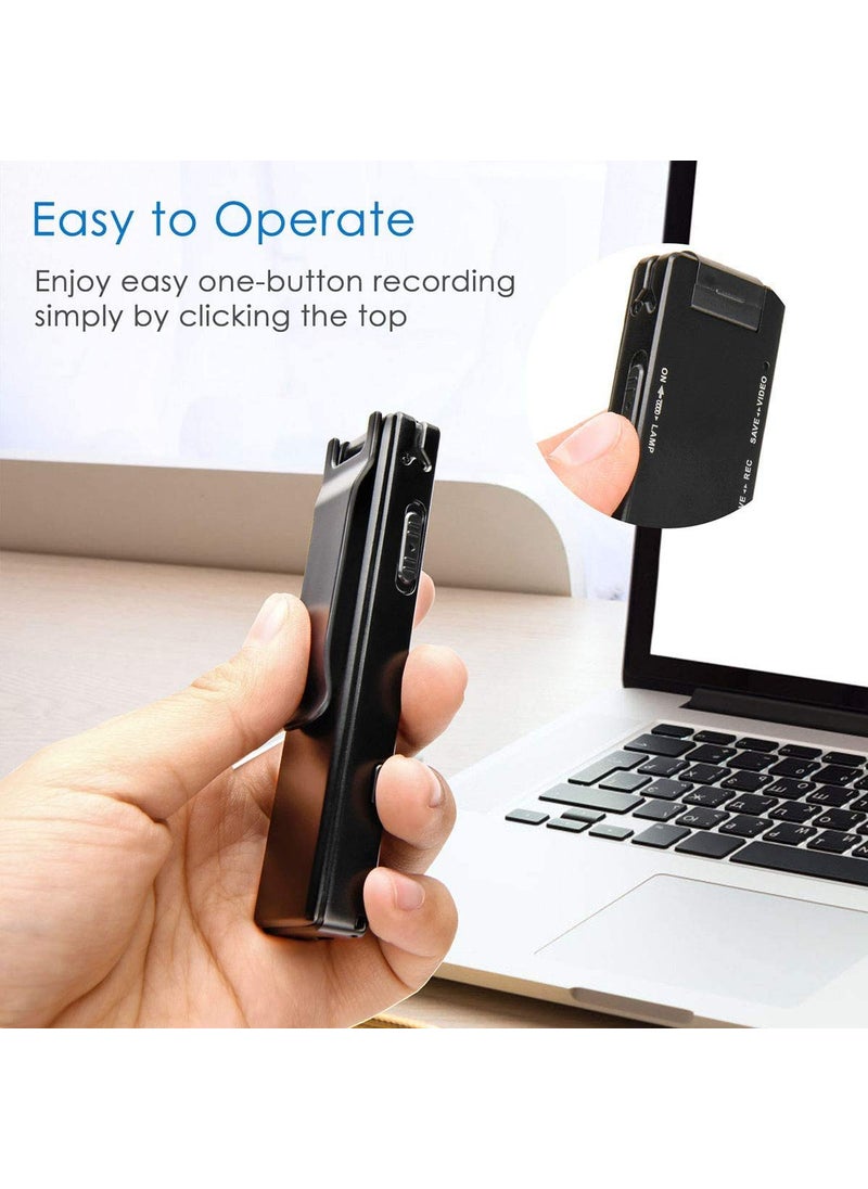 TECHNOVIEW Wired 1080p 5MP 110 Viewing Area A3 Body Camera Portable Device with Long Working Nigh Lamp Motion Activated Indoor and Outddor Security Cam A3 Black