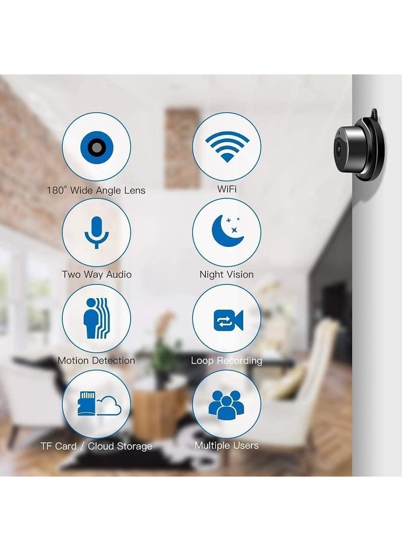 Dr Vision HD WiFi Wireless Security Camera 1080p Audio Video Live View Night Vision Motion Detection Video Recorder for Home Office Wireless Security CCTV Camera