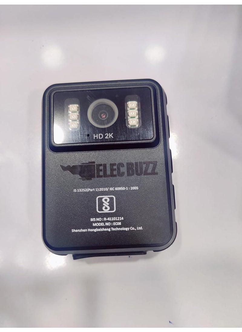 Elecbuzz 1080P WiFi LiveStreaming Wearable Mini Body Camera Portable Video Recorder