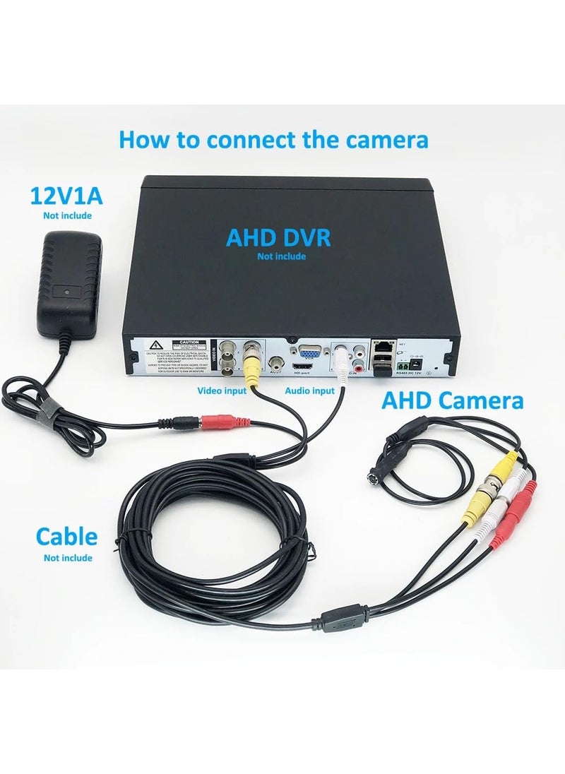 smars 1080p Mini Analog Camera with Audio Home Security Surveillance Camera IR LEDs Smallest AV Camera