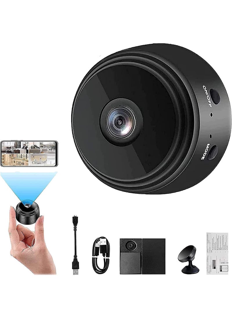 Refurbished TECHNOVIEW CCTV Security System High Focus Lens Spy Magnet Camera Mini WiFi Magnetic Live Stream Low Light Vision IP Wireless 1080P Audio Video Hidden Nanny Indoor Camera for Home Offices Security
