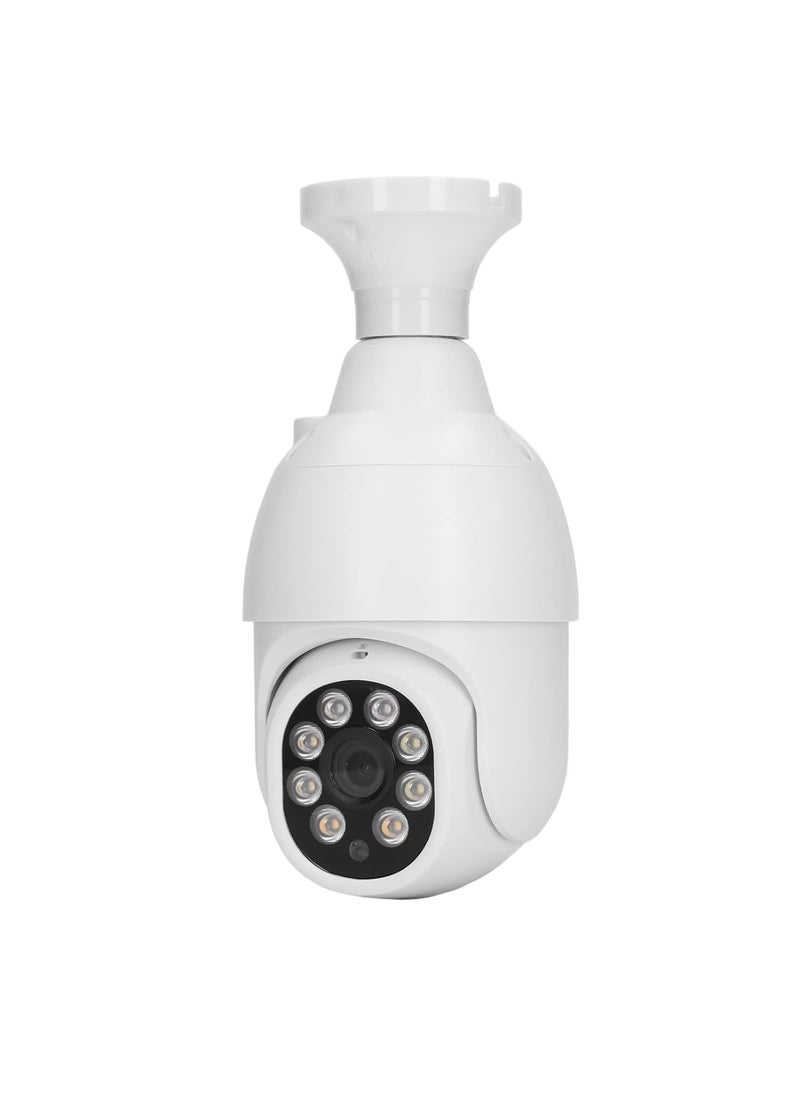 Aapeshwar Light Bulb Camera for Home Surveillance Wireless Remote Bulb Camera with E27 Interface Base 24GHZ WiFi HD Security Camera PTZ Camera Support Two Way Voice Intercom
