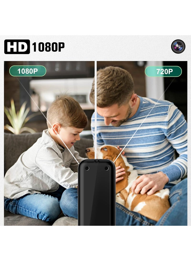 TECHNOVIEW 1080p Pocket Camera Full HD Video Recording with Audio Portable Cam with Free 32Gb Sd Card Included Secret Camera for Home Security No WiFi Needed IndoorOutdoor Surveillance Camera