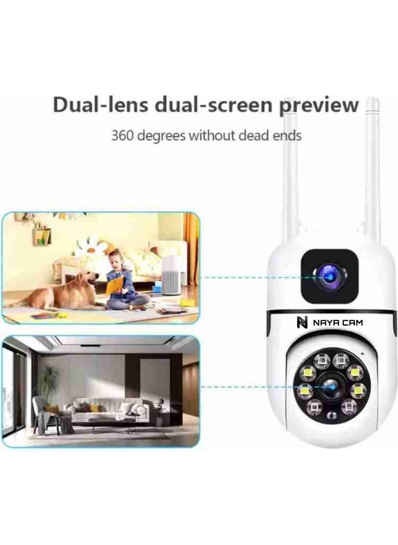 Naya Cam 360 Wireless Security Camera WiFi Outdoor Indoor CCTV with Night Vision Motion Detection TwoWay Audio Smart Home Surveillance